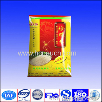 Transparent Ny/pe Laminate Material High Quantity Handle Rice Packing Bags 